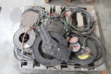 PALLET OF WELDING LEAD,WIRE + OTHER MISC.