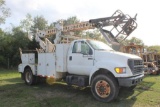 1999 FORD F750 BOOM TRUCK