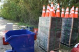 PALLET OF SAFETY CONES