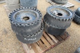 PALLET OF (4) SKID STEER TIRES