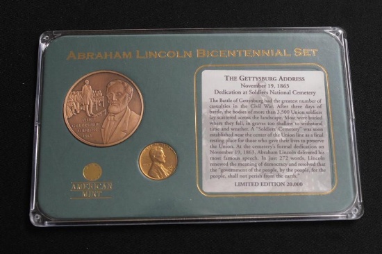 ABRAHAM LINCOLN BICENTENNIAL SET, The Gettysburg Address Limited Edition (20,000)