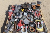 Pallet of Misc Clamps, Misc Tools, Vise