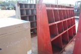 Metal Storage Shelf w/ Various Sized Bins