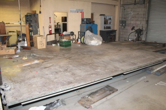 Steel Percision Surface Table apprx. 10'X17'