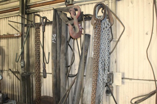 Lot of Rigging & Metal Pipe, Chain and Wire