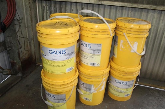 (6) Buckets of Red Lithium Grease