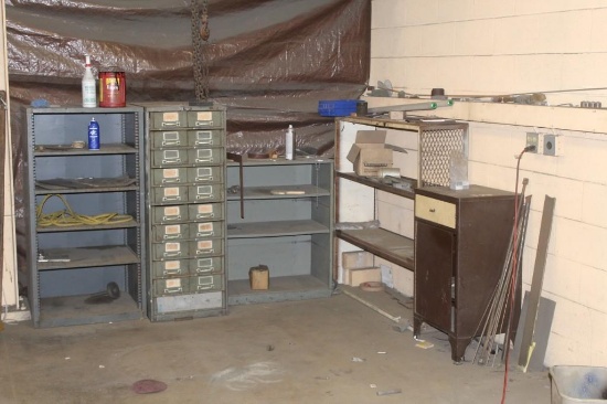 Lot of Misc Items, Bolt Benders, Storage Cabinets, etc
