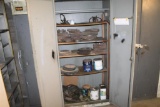 Metal Cabinet w/ Buffing Pads