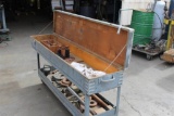 Shop Cart w/ Work Surface and Storage Misc Contents