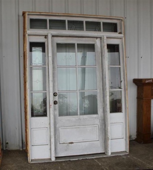 LOT OF (2) ENTRANCE DOORS + FRAME