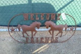 WELCOME FRIENDS - HORSE SIGN