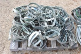 LOT OF HANGING PIPE HANGERS