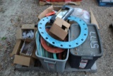 PALLET OF FITTINGS, TOOLS, PIPE GASKETS