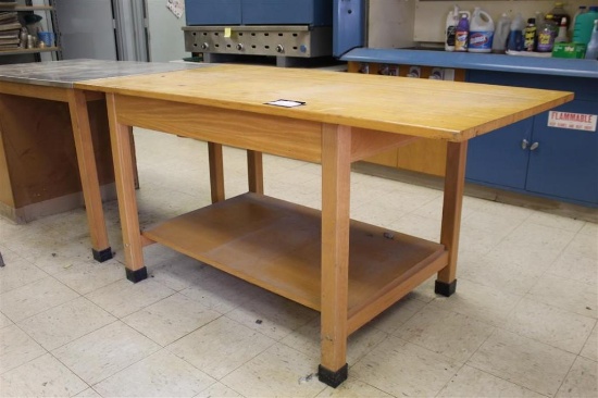3' x 6' Wood Table w/ Drawer