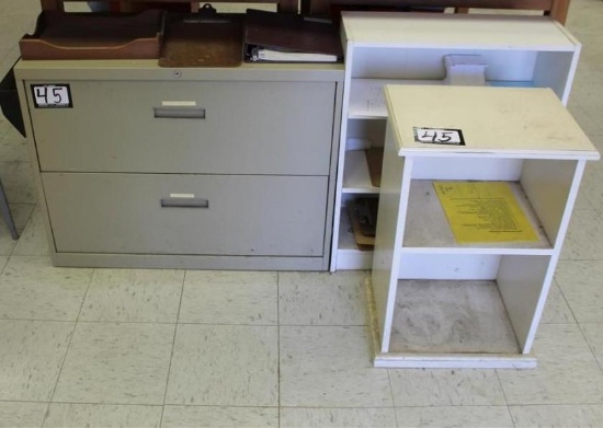 File Cabinet - Wood Shelves