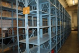 Approximately (168) Metal Shelves - 43' 2'' x 3' x 10'