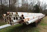 Lot of 8'' Irrigation PVC Pipe - Gated - Trailer NOT Included