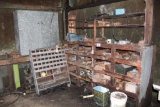 Lot of Wood Shelving with Misc Parts and Hardware