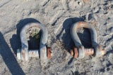 LOT OF (2) 85 TON SHACKLES