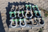 PALLET OF SHACKLES AND MASTER LINKS