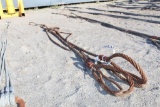 LOT OF (4) WIRE ROPE SLINGS