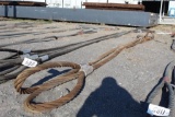 LOT OF (2) WIRE ROPE SLINGS