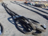 LOT OF (5) WIRE ROPE SLINGS