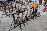 LOT OF (9)PIPE JACK STANDS