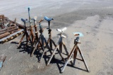 LOT OF (7)PIPE JACK STANDS