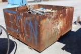 METAL BIN WITH CONTENTS