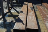 LOT OF (2) METAL HOLLOW BEAMS