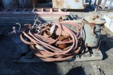 PALLET OF SAND POTS AND HOSES