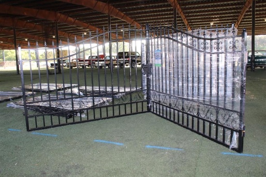 20FT BI-PARTING WROUGHT IRON GATE
