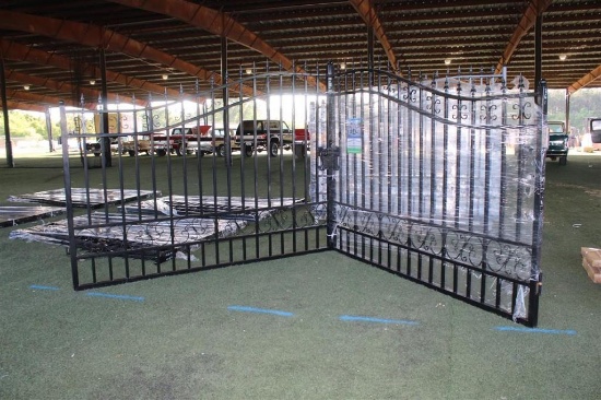 20FT BI-PARTING WROUGHT IRON GATE