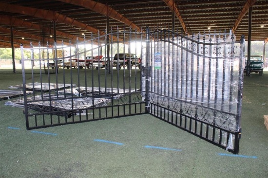 20FT BI-PARTING WROUGHT IRON GATE