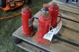 LOT OF (3) HYDRAULIC BOTTLE JACKS