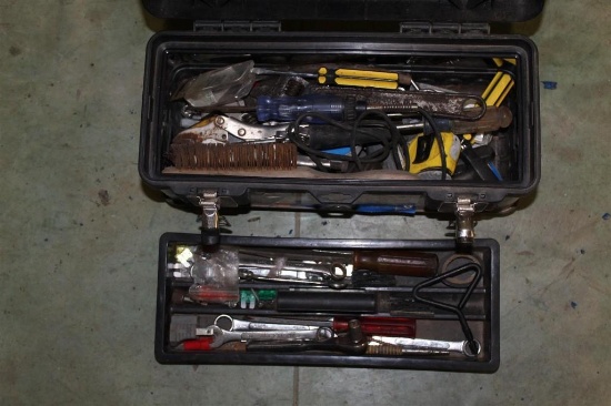 COLEMAN TOOL BOX W/ TOOLS