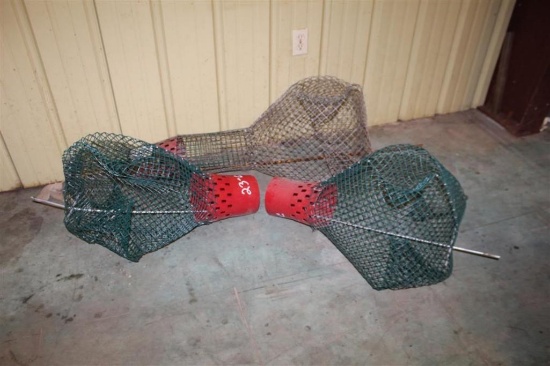 LOT OF (3) CRAWFISH TRAPS