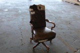 Leather & Cowhide Swivel Office Chair