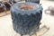 LOT OF (2) TIRES W/ WHEELS