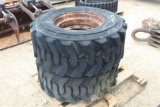 LOT OF (2) TIRES W/ WHEELS