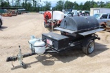 BBQ GRILL MTD ON PULL TYPE TRAILER