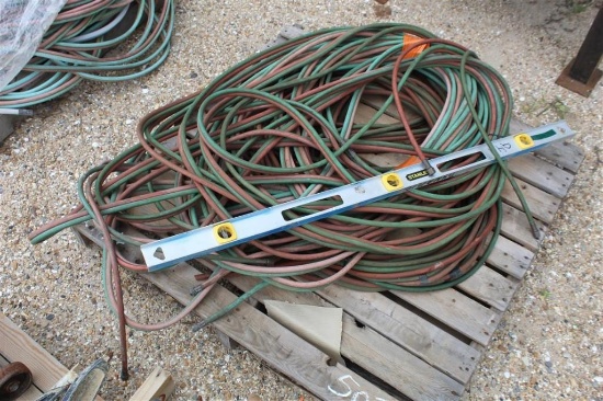 PALLET OF WELDING AND TORCH HOSES