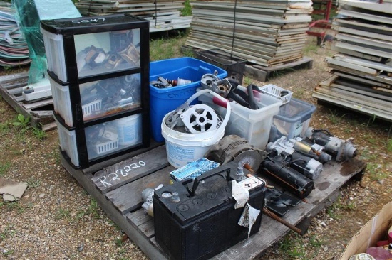 PALLET OF STARTER PARTS W/ MISC AUTO
