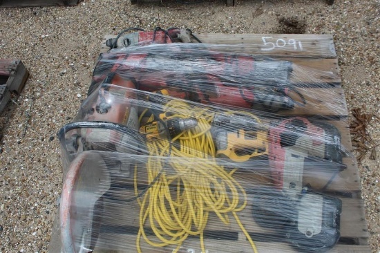 PALLET OF ELECTRICAL TOOLS
