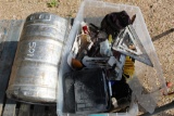 PALLET OF KEG AND MISC HAND TOOLS