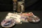 Lot of Dale Earnhardt memorabilia: 1 Magazine,2 Plates, 1 decal, and 1 action figure , 1 model train