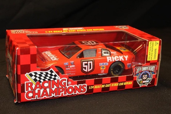 1998 Racing Champions 50th Anniversary #50, 1:24 Scale Die Cast Stock Car replica