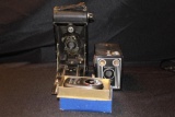 LOT OF VINTAGE/ANTIQUE CAMERAS AND ACCESSORIES