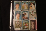 Lot of (9) Baseball Cards, Doyle Alexander (Orioles), Merv Rettenmund (Orioles), Mark Belanger